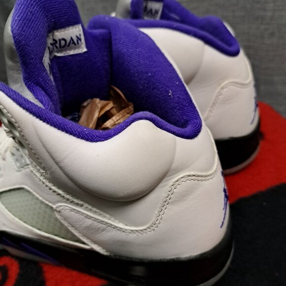 %Size 10.5 Men Nike Air Jordan 5 Retro Dark Concord White Sneakers AJ4 main image 15
